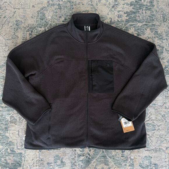 The North Face Big Front Range Fleece Jacket Mens 3X Black Heather Full Zip - Picture 1 of 9
